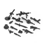 Custom Piece Miniature – military weapons black – 3D Print for LEGO minifigure