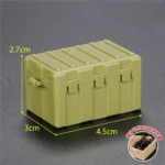 Custom Piece Miniature – military weapons storage box container crate olive green – 3D Print for LEGO minifigure