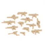 Custom Piece Miniature – military weapons tan sand color – 3D Print for LEGO minifigure