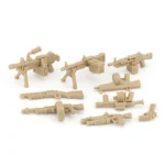 Custom Piece Miniature – military weapons tan sand color – 3D Print for LEGO minifigure