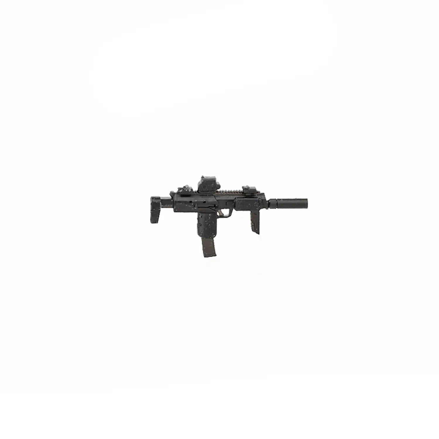 Custom Piece Miniature – suppressed Heckler & Koch MP7 H&K MP7 gun – 3D Print for LEGO minifigure