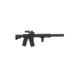Custom Piece Miniature – tactical M4 AR-15 style carbine rifle – 3D Print for LEGO minifigure