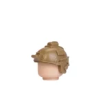 Custom Piece Miniature – tactical helmet tan– 3D Print for LEGO minifigure