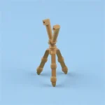 Custom Piece Miniature – trench binoculars scissor type periscope on a tripod brown – 3D Print for LEGO Minifigure