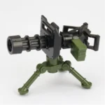 Custom Piece Miniature – tripod mounted Gatling style machine gun M134 minigun – 3D Print for LEGO Minifigure