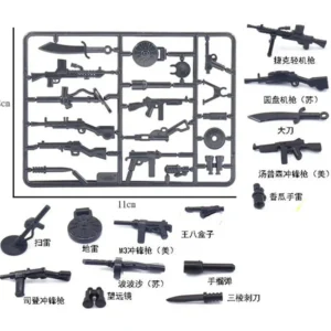 Custom Piece Miniature – weapons and equipments World War II Kuomintang KMT forces – 3D Print for LEGO minifigure