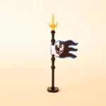 Custom Piece – Black Eagle Falcon faction standard flag – 3D Print for LEGO Minifigure