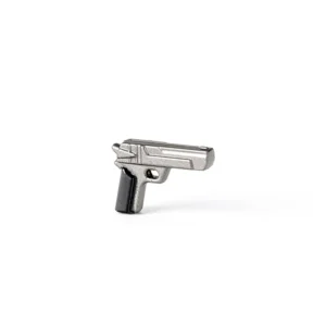 Custom Piece – BrickArms Desert Eagle pistol silver grey – 3D Print for LEGO minifigure