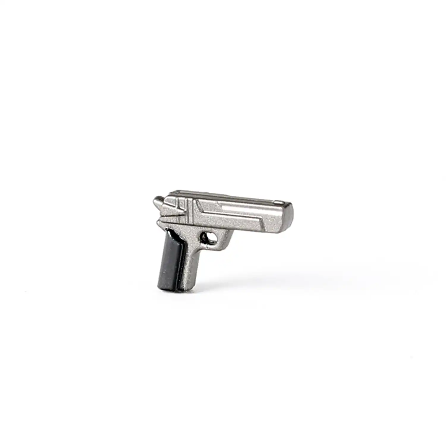 Custom Piece – BrickArms Desert Eagle pistol silver grey – 3D Print for LEGO minifigure