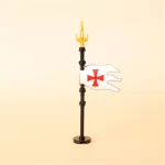 Custom Piece – Crusader knight Templar faction flag – 3D Print for LEGO Minifigure