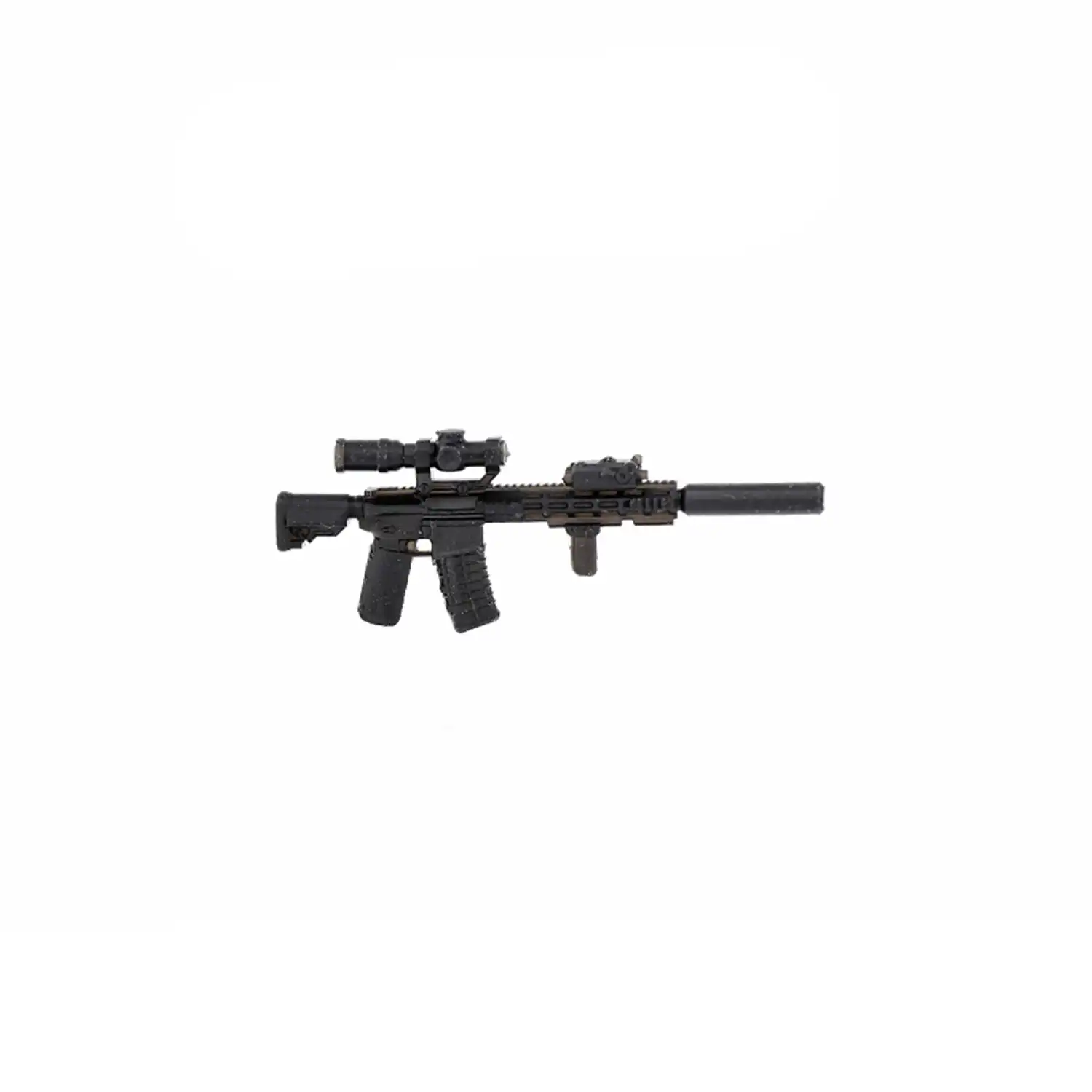Custom Piece – Daniel Defense DDM4 V7S AR 15 rifle with 4x scope – 3D Print for LEGO minifigure