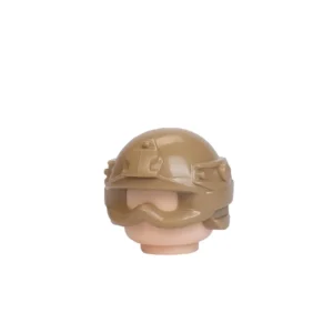 Custom Piece – FAST Future Assault Shell Technology helmet tan with fitting goggles – 3D Print for LEGO minifigure