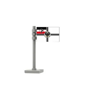 Custom Piece – German War Flag Reichskriegsflagge of the German Empire 1871-1918 – 3D Print for LEGO minifigure