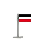 Custom Piece – German flag Empire 1871-1918 – 3D Print for LEGO minifigure