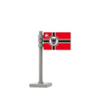 Custom Piece – German flag Empire period 1871-1918 – 3D Print for LEGO minifigure