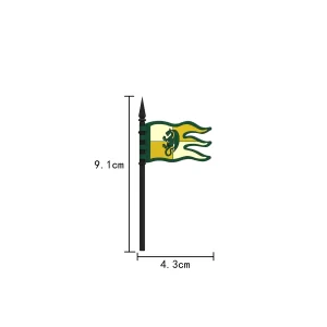 Custom Piece – Green Dragon faction flag – 3D Print for LEGO