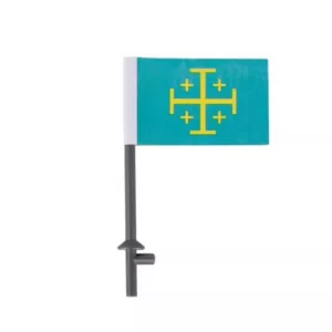 Custom Piece – Kingdom of Jerusalem or a Crusader order flag – 3D Print for LEGO