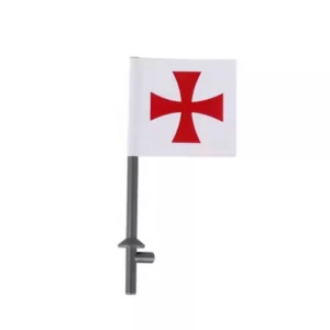 Custom Piece – Knights Templar or other Crusader orders flag – 3D Print for LEGO
