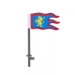 Custom Piece – Lion Knights faction flag – 3D Print for LEGO Minifigure