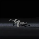 Custom Piece – M16 assault rifle with attached grenade launcher – 3D Print for LEGO minifigure