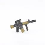 Custom Piece – M4 Carbine Style Rifle with Suppressor and Scope – 3D Print for LEGO minifigure