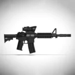 Custom Piece – M4A1 carbine assault rifle with a top-mounted optic – 3D Print for LEGO minifigure