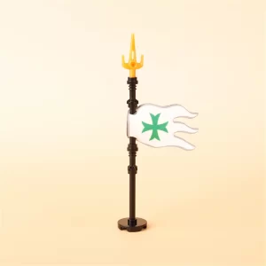 Custom Piece – Order of Saint Lazarus faction standard flag – 3D Print for LEGO