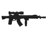 Custom Piece – QBU 191 Designated Marksman Rifle – 3D Print for LEGO minifigure