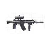 Custom Piece – QBZ191 assault rifle with scope – 3D Print for LEGO minifigure