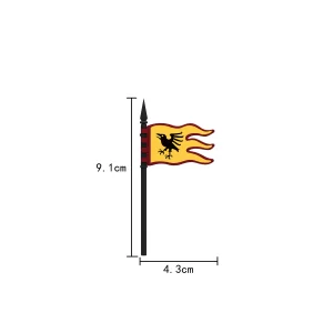 Custom Piece – Raven faction flag – 3D Print for LEGO