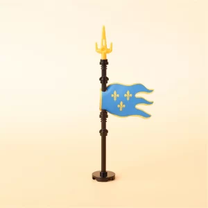 Custom Piece – Royal Banner of France faction standard flag – 3D Print for LEGO