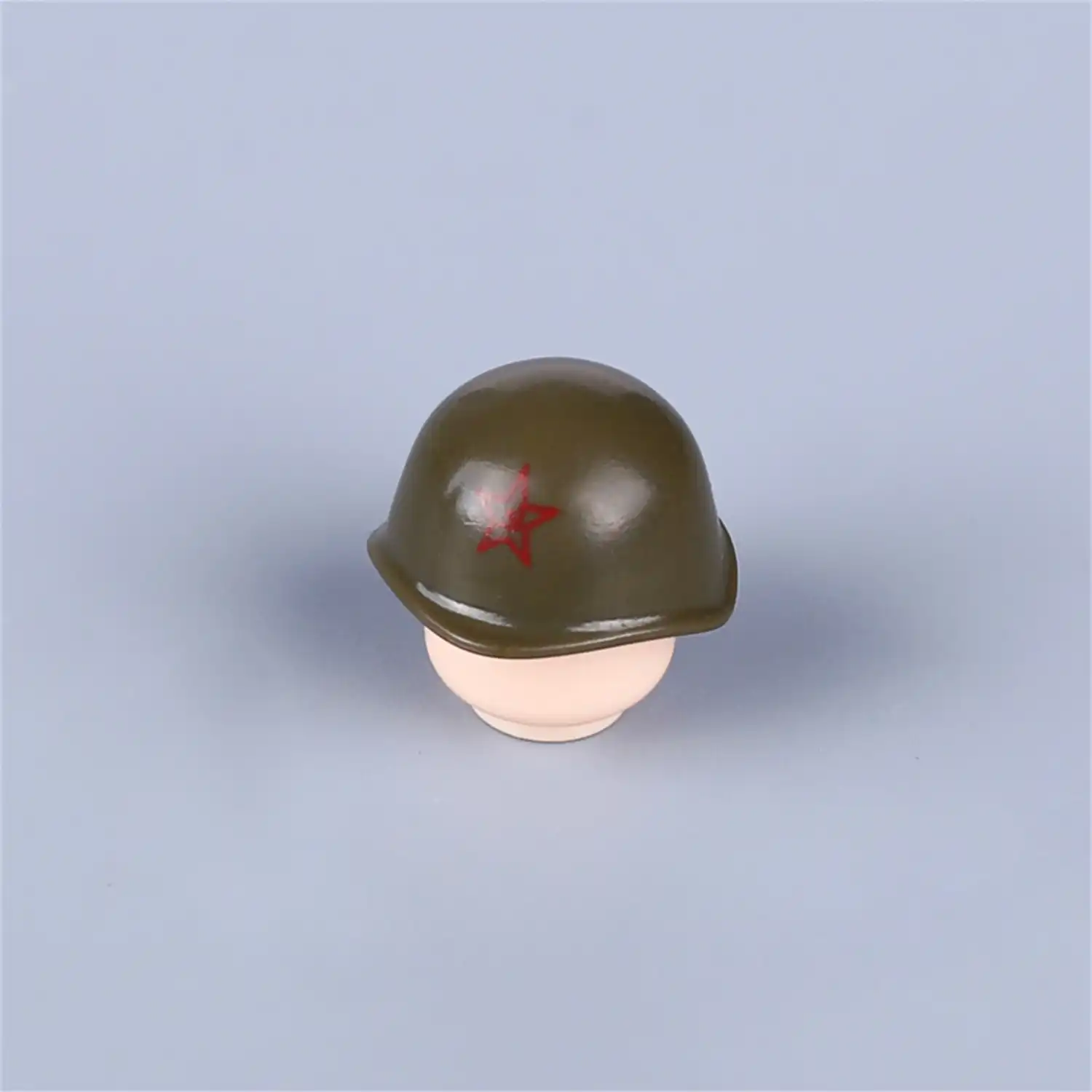 Custom Piece – Soviet era military helmet with a red star emblem – 3D Print for LEGO minifigure