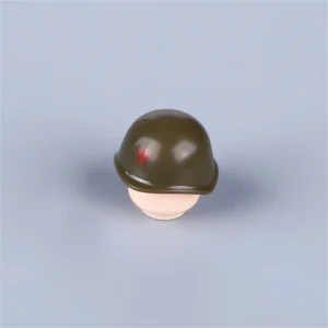 Custom Piece – Soviet era military helmet with a red star emblem – 3D Print for LEGO minifigure