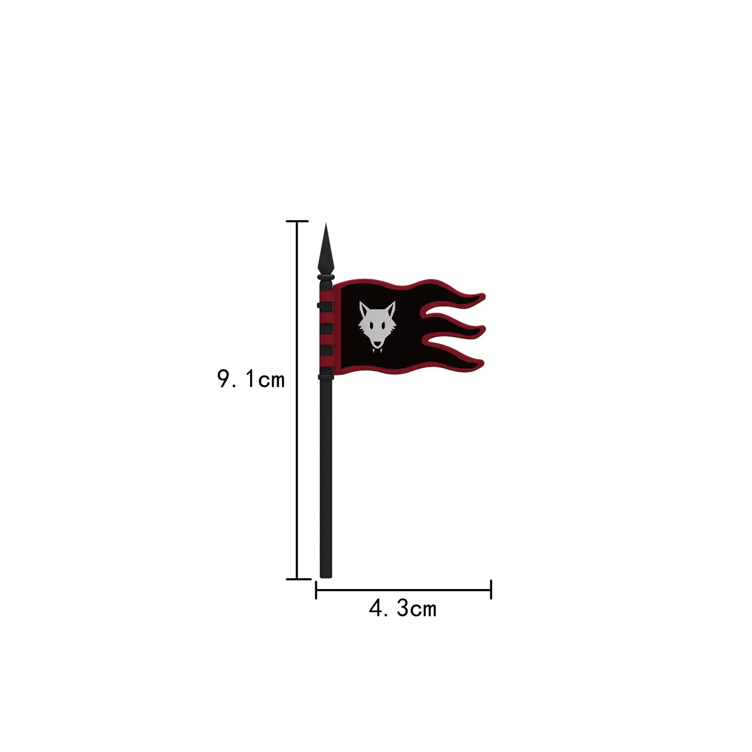 Custom Piece – Wolfpack faction flag – 3D Print for LEGO