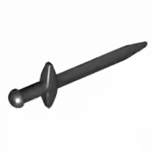 Custom Piece – black longsword or arming sword 18031 – 3D Print for LEGO 6351360