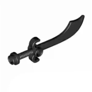 Custom Piece – black scimitar falchion sword 43887 – 3D Print for LEGO 4656377