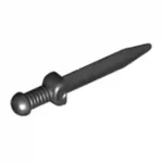 Custom Piece –  black short sword dagger Roman gladius 18034 – 3D Print for LEGO Minifigure 6349964
