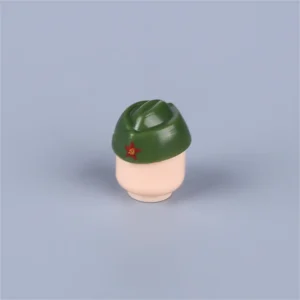 Custom Piece – dark green pilotka hat garrison cap side cap – 3D Print for LEGO minifigure