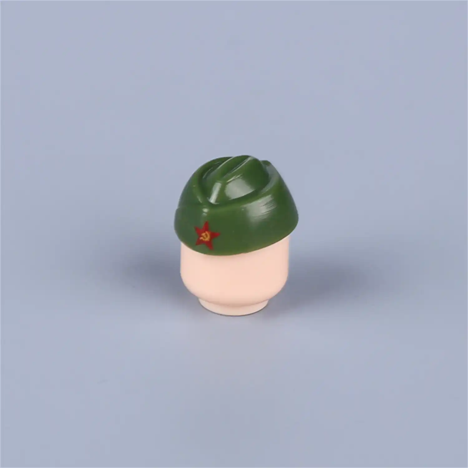 Custom Piece – dark green pilotka hat garrison cap side cap – 3D Print for LEGO minifigure