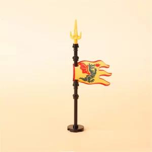 Custom Piece – dragon faction standard flag – 3D Print for LEGO