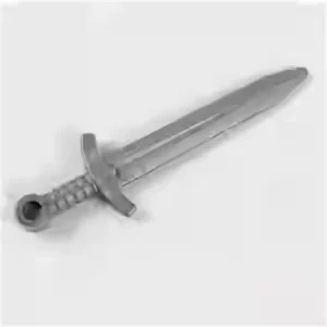 Custom Piece – flat silver broadsword great sword 66964 – 3D Print for LEGO 6395400