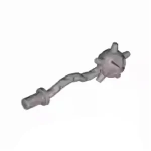 Custom Piece – flat silver flail spiked mace 93787 – 3D Print for LEGO 4613938