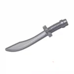 Custom Piece – flat silver saber sword Chinese willow leaf dao 25111 – 3D Print for LEGO Minifigure 6172879