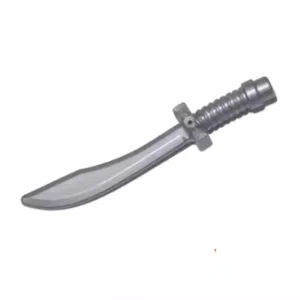 Custom Piece – flat silver saber sword Chinese willow leaf dao 25111 – 3D Print for LEGO 6172879