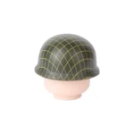 Custom Piece – green M1 helmet with netting and chinstrap – 3D Print for LEGO minifigure