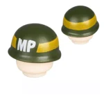 Custom Piece – green US Army M1 helmet features markings for Military Police (MP) from World War II – 3D Print for LEGO minifigure