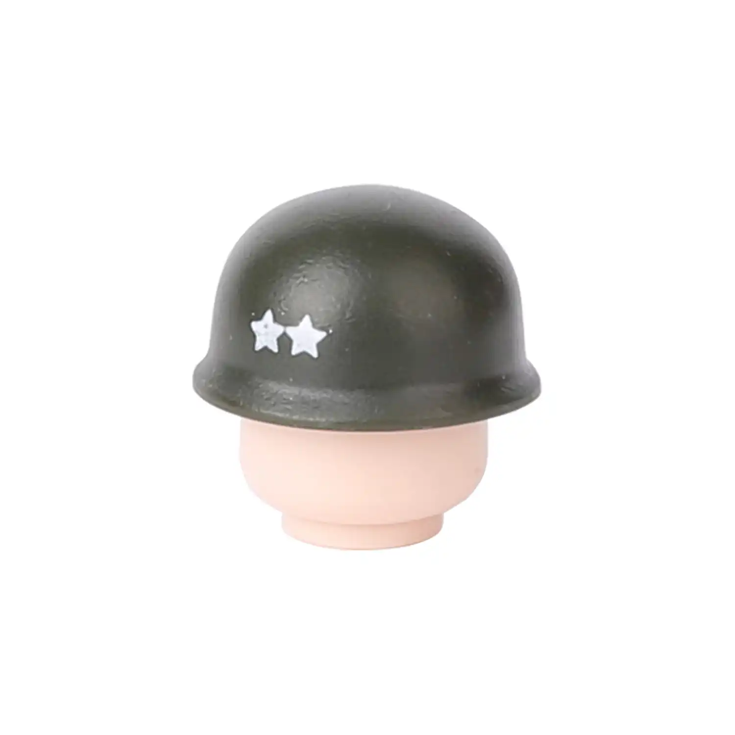 Custom Piece – green WWII US Army Major General helmet – 3D Print for LEGO minifigure