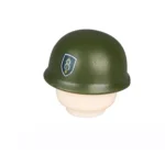 Custom Piece – green helmet US M1-style 8th Infantry Division Pathfinder Golden Arrow – 3D Print for LEGO minifigure