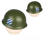 Custom Piece – green helmet US M1 style Armys 3rd Infantry Division Rock of the Marne – 3D Print for LEGO minifigure