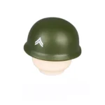 Custom Piece – green helmet WWII US Army Corporal – 3D Print for LEGO minifigure